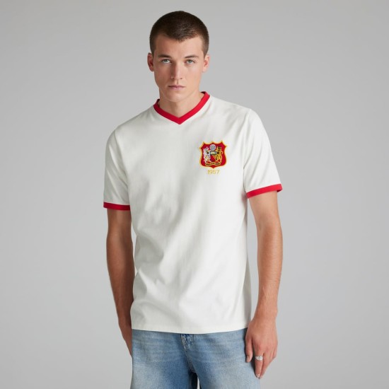 Camiseta Retro Final de la FA Cup 1957 Manchester United Infantil
