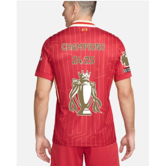 Camiseta Hombre Liverpool 2024/25 Local Campeones LFC + Trofeo Dorado