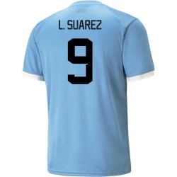 Luis Suarez #9 Uruguay Camiseta de Local Mundial 2022
