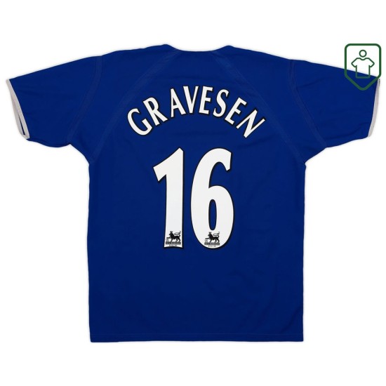Camiseta retro local hombre Everton 2003/04 Gravesen #16