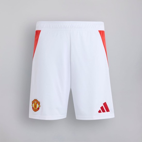 Pantalones cortos de casa de niño Manchester United 2024/25 - Blancos