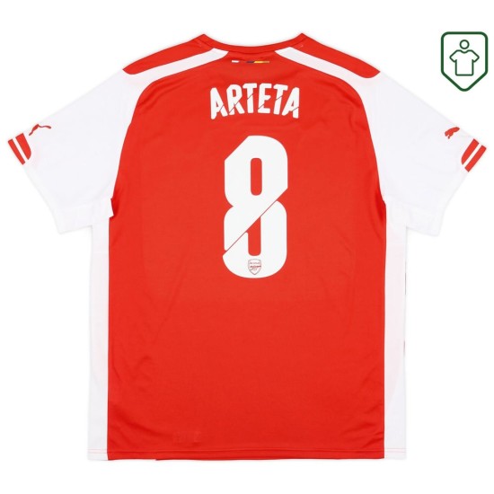 Camiseta retro local hombre Arsenal 2014/15 Arteta #8