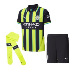 Kit de visitante de niños Manchester City 2024/25