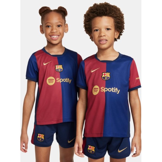 Kit de casa de niño FC Barcelona 2024/25