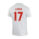 Cyle Larin #17 Canadá Camiseta de Visita Mundial 2022