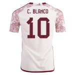 Cuauhtemoc Blanco #10 México Camiseta de Visita Mundial 2022