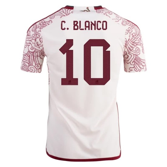 Cuauhtemoc Blanco #10 México Camiseta de Visita Mundial 2022