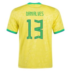 Dani Alves #13 Brasil Camiseta de Local Mundial 2022