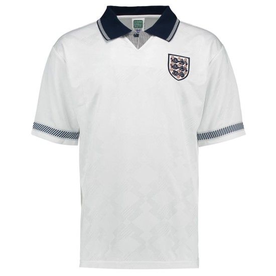 Camiseta retro Inglaterra Mundial 1990 hombre Camiseta retro Inglaterra Mundial 1990 hombre