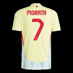 Álvaro Morata #7 España Camiseta de Visita EURO 2024