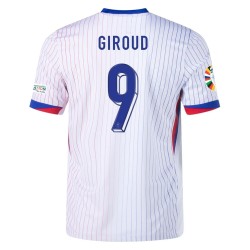 Olivier Giroud #9 Francia Camiseta de Visita EURO 2024