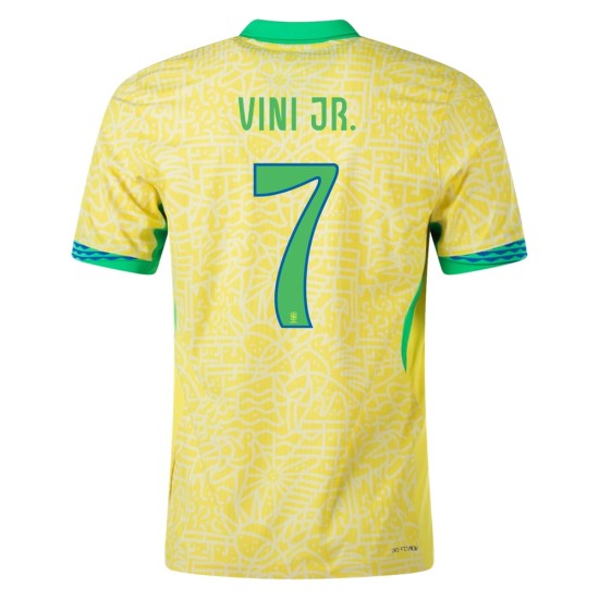 Camiseta de casa VINI JR. Brasil 2024 para niños Camiseta de casa VINI JR. Brasil 2024 para niños