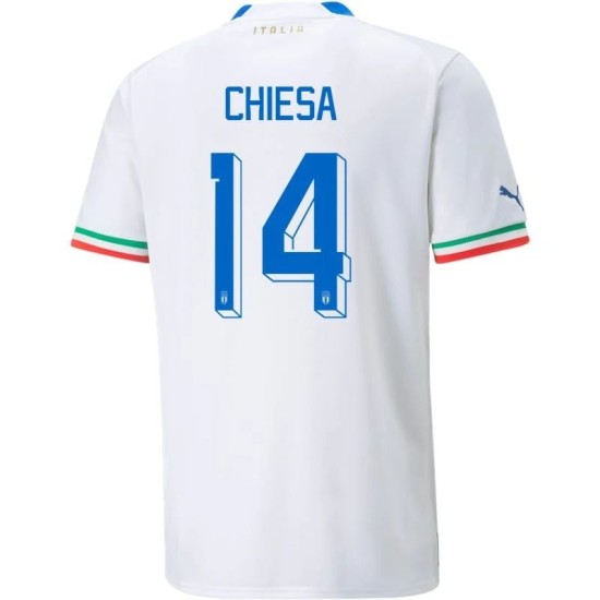 Federico Chiesa #14 Italia Camiseta de Visita Mundial 2022