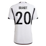 Julian Brandt #20 Alemania Camiseta de Local Mundial 2022 Julian Brandt #20 Alemania Camiseta de Local Mundial 2022