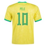 Pele #10 Brasil Camiseta de Local Mundial 2022