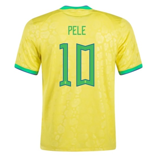 Pele #10 Brasil Camiseta de Local Mundial 2022