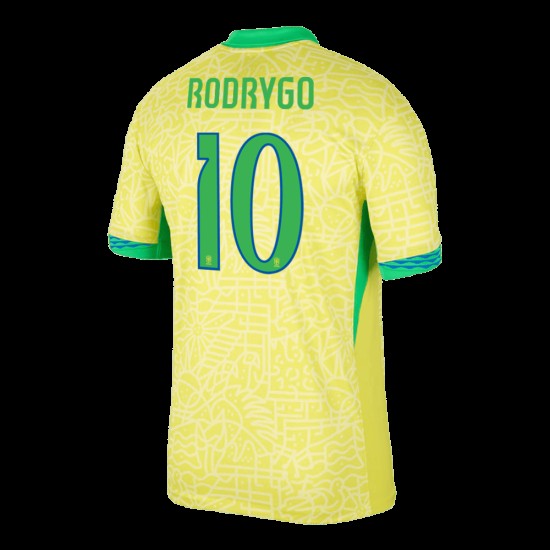 RODRYGO #10 Brasil Camiseta de Local Copa América 2024