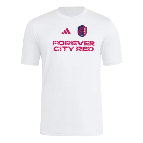 Camiseta Tercera Hook AEROREADY 2025 del St. Louis City SC para Hombre - Blanca