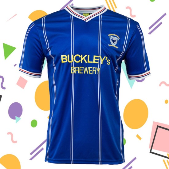 Camiseta Retro Local 1987 de Cardiff City para Hombre