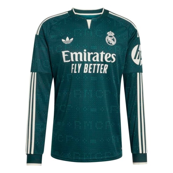 Camiseta Visitante Manga Larga Real Madrid 2026/27 para hombre Camiseta Visitante Manga Larga Real Madrid 2026/27 para hombre