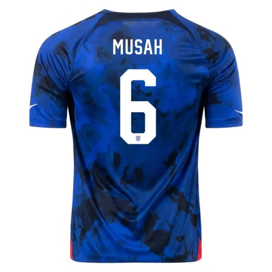 Yunus Musah #6 USMNT Camiseta de Visita Mundial 2022