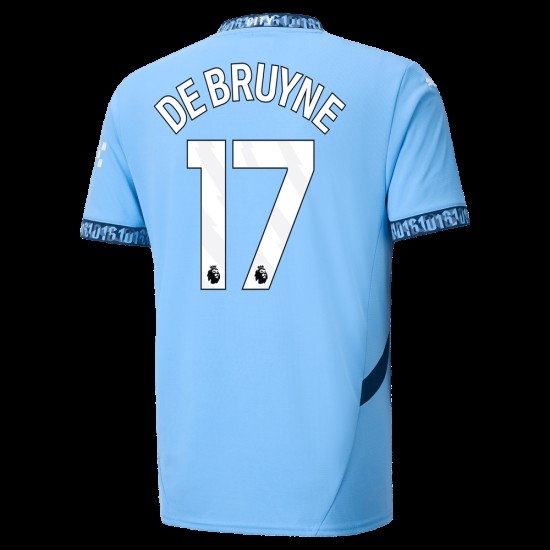Camiseta de casa DE BRUYNE Manchester City 2024/25 para niños