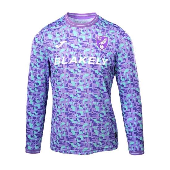 Camiseta Tercera de Manga Larga Norwich City 2026/27 Niño