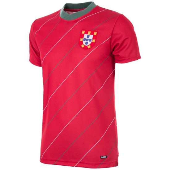 Camiseta retro Portugal 1984 para hombre