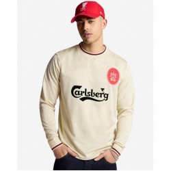 Camiseta retro visitante manga larga Liverpool 1996/97 de hombre