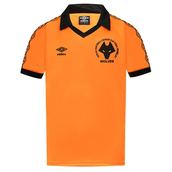 Camiseta Retro Final Copa de la Liga Wolverhampton Wanderers 1980 para Hombre