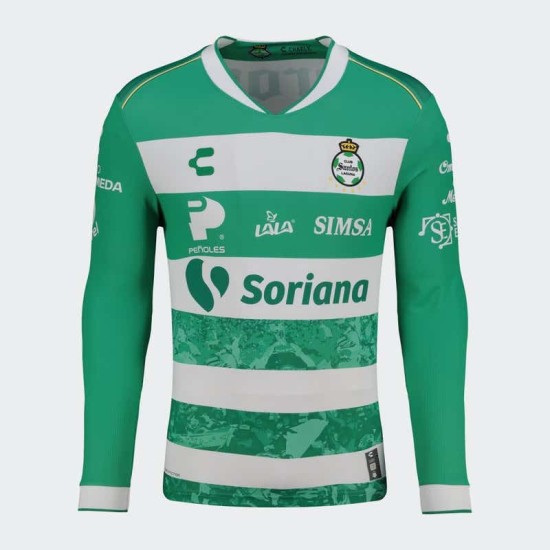 Camiseta local de manga larga del Santos Laguna 2025/26 para mujer Camiseta local de manga larga del Santos Laguna 2025/26 para mujer