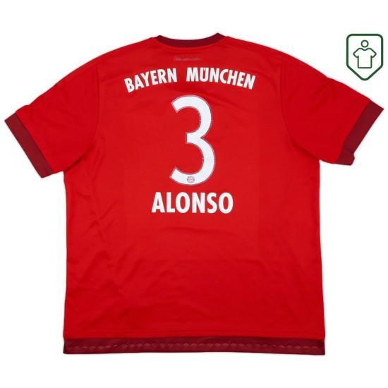 Camiseta retro Bayern Múnich 2015/16 local para hombre Alonso #3
