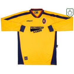 Camiseta retro Cagliari Calcio 2000/01 manga larga para hombre