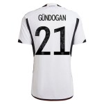 Ilkay Gündogan #21 Alemania Camiseta de Local Mundial 2022