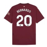 Camiseta tercera BERNARDO Manchester City 2024/25 para mujeres Camiseta tercera BERNARDO Manchester City 2024/25 para mujeres