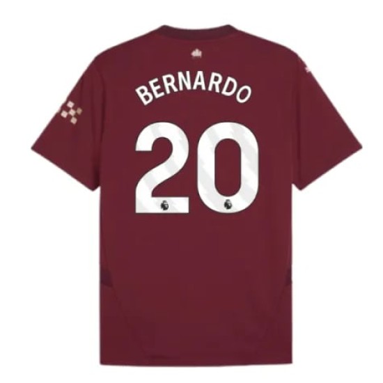 Camiseta tercera BERNARDO Manchester City 2024/25 para mujeres Camiseta tercera BERNARDO Manchester City 2024/25 para mujeres