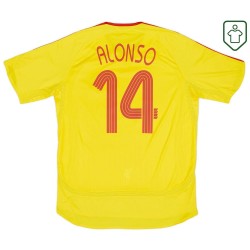 Camiseta retro visitante hombre Liverpool 2006/07 Alonso #14