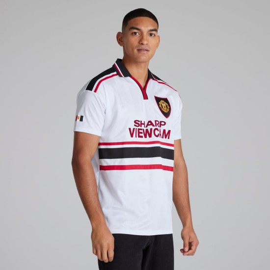 Camiseta retro visitante Manchester United 1997/99 de hombre
