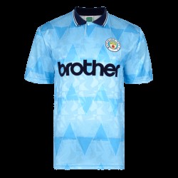 Camiseta Retro de Local Manchester City 1989 para Hombre