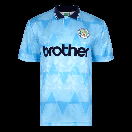 Camiseta Retro de Casa 1989 Manchester City Infantil