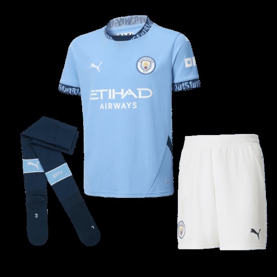 Kit de local de niños Manchester City 2024/25