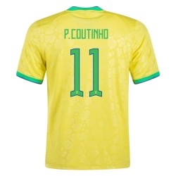 Philippe Coutinho #11 Brasil Camiseta de Local Mundial 2022