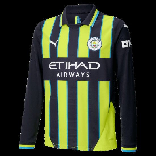 Camiseta de manga larga de niños Manchester City 2024/25 - Visitante