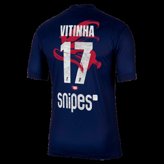 Camiseta Local Año Nuevo Lunar 2025/26 PSG Vitinha #17 Hombre