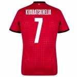 Khvicha Kvaratskhelia #7 Georgia Camiseta Alternativa EURO 2024
