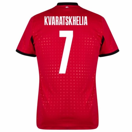 Khvicha Kvaratskhelia #7 Georgia Camiseta Alternativa EURO 2024