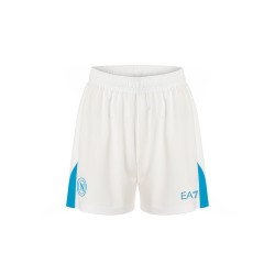 Pantalones cortos de casa para niño Napoli 2024/25 - Blanco/Azul Celeste