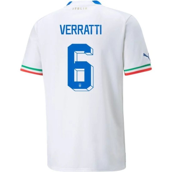 Marco Verratti #6 Italia Camiseta de Visita Mundial 2022