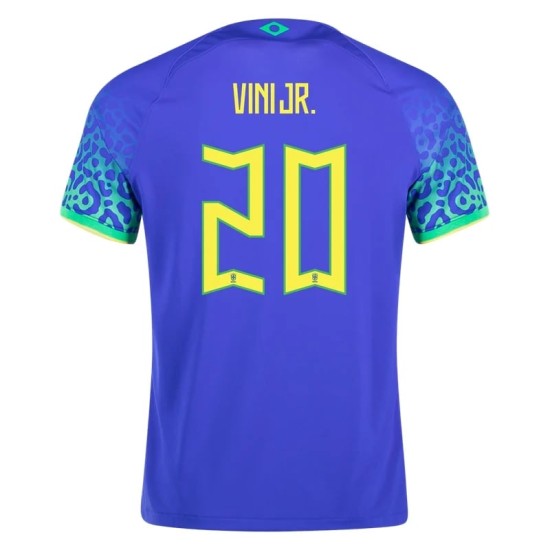Vinícius Júnior #20 Brasil Camiseta de Visita Mundial 2022 Vinícius Júnior #20 Brasil Camiseta de Visita Mundial 2022