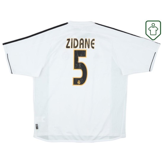 Hombre Camiseta retro local Real Madrid 2003/04 Zidane #5